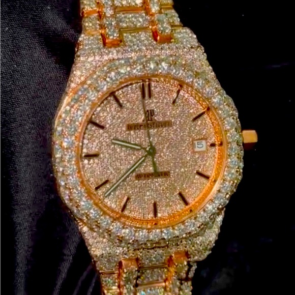 Audemars Piguet Rose Gold Diamond Watch - Picture 1 of 5